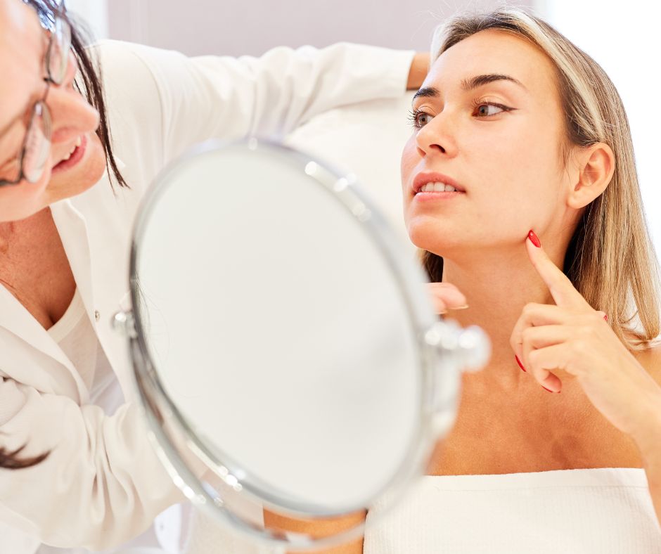 Misslungenes chirurgisches Facelifting