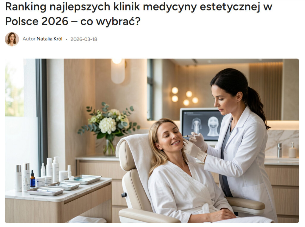 Ranking der Kliniken für ästhetische Medizin in Polen 2026